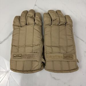 Vintage Pierre Cardin Men`s Gloves Size M Tan Winter Survival - Mens WARM